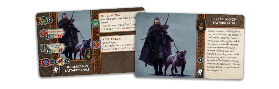 A Song of Ice and Fire : Tabletop Miniatures Game - Bolton Bastards Girls